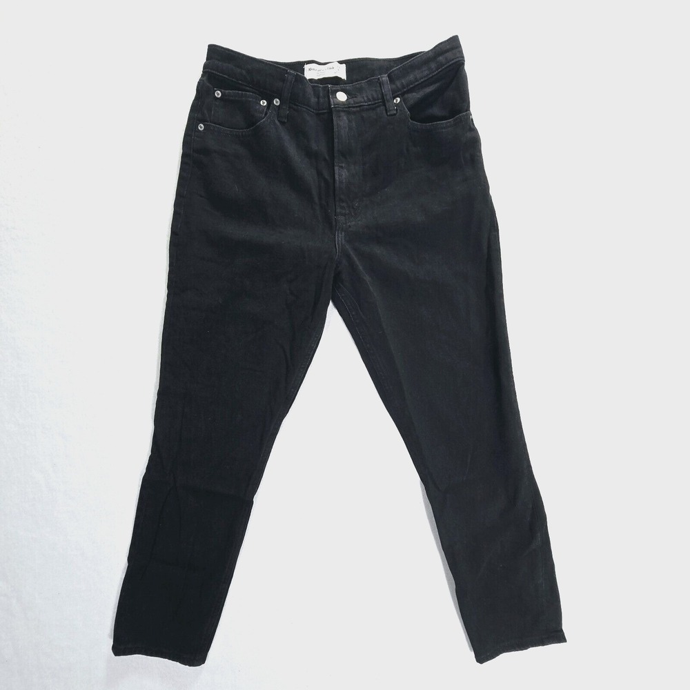Abercrombie & Fitch Skinny High Rise Jeans Womens Black 28/6S Inseam 25in